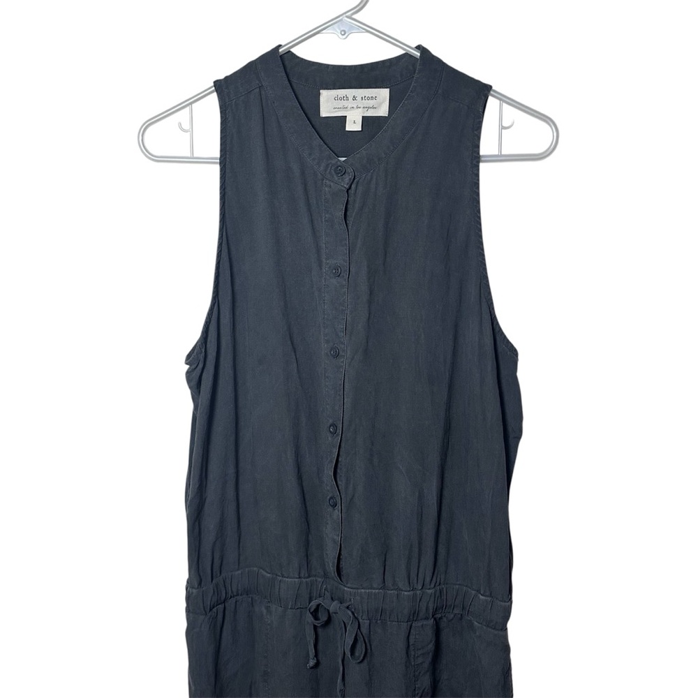 Cloth & Stone Sleeveless Gray Jumpsuit